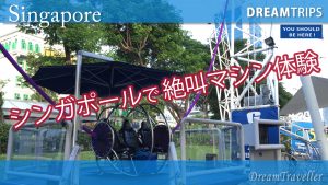 【シンガポールで絶叫マシン体験】時速200Kmのスピードで上空６０ｍに放り出される究極の逆バンジー