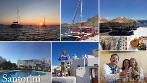 ギリシャ・サントリーニの夕陽を思いっきり楽しめました